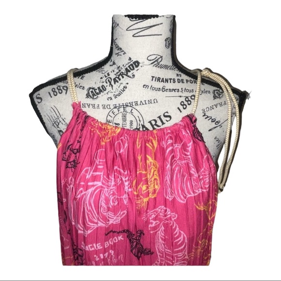 ZARA Disney Stories Collection Jungle Book Halter Top Pink Sleeveless Medium NWT - Picture 11 of 15